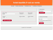 Tablet Screenshot of hotel-bastille.fr